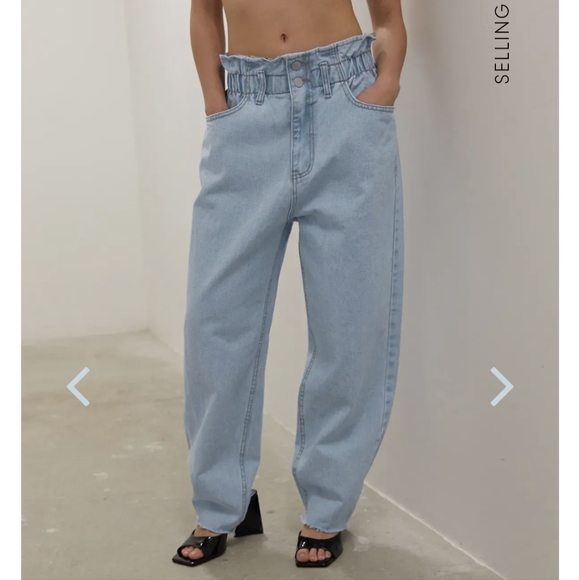 Oak & Fort Paperbag Waist Jeans - Picture 3 of 5